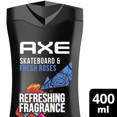 Axe Skateboard &amp; Fresh Roses Scent Gel za prhanje za moške 400 ml