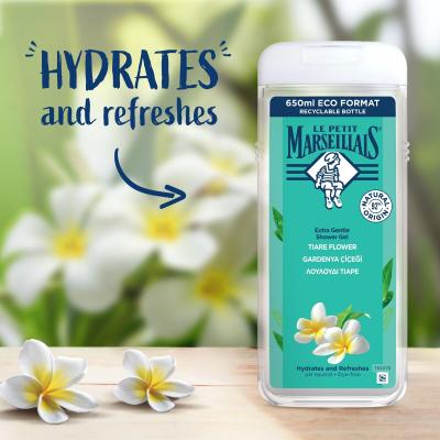 Le Petit Marseillais Extra Gentle Shower Gel Tiaré Flower Gel za prhanje 650 ml