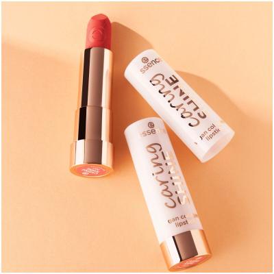 Essence Caring Shine Vegan Collagen Lipstick Šminka za ženske 3,5 g Odtenek 207 My Passion