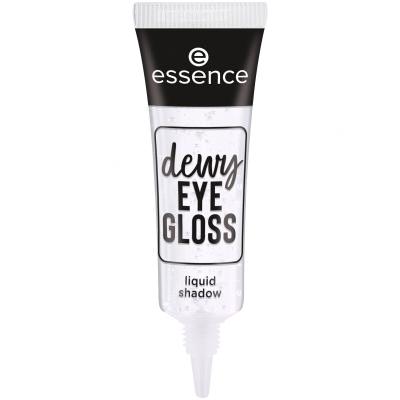 Essence Dewy Eye Gloss Senčilo za oči za ženske 8 ml Odtenek 01 Crystal Clear