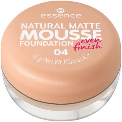 Essence Natural Matte Mousse Puder za ženske 16 g Odtenek 04