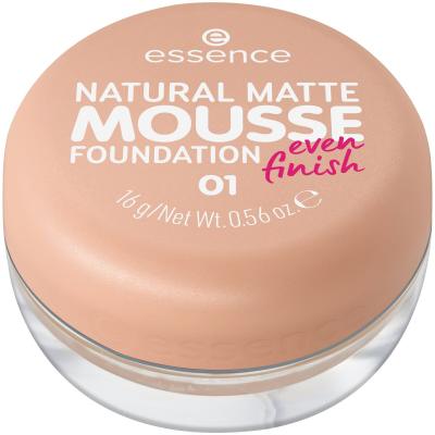 Essence Natural Matte Mousse Puder za ženske 16 g Odtenek 01