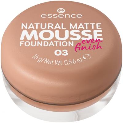 Essence Natural Matte Mousse Puder za ženske 16 g Odtenek 03