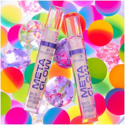 Essence Meta Glow Multi-Reflective Glos za ustnice za ženske 3 ml Odtenek 01 Cyber Space