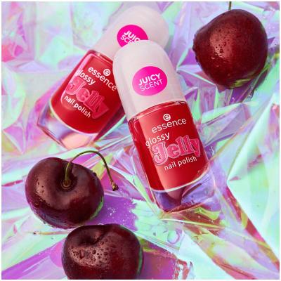 Essence Glossy Jelly Lak za nohte za ženske 8 ml Odtenek 02 Candy Gloss