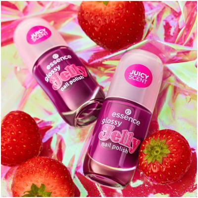 Essence Glossy Jelly Lak za nohte za ženske 8 ml Odtenek 01 Summer Splash