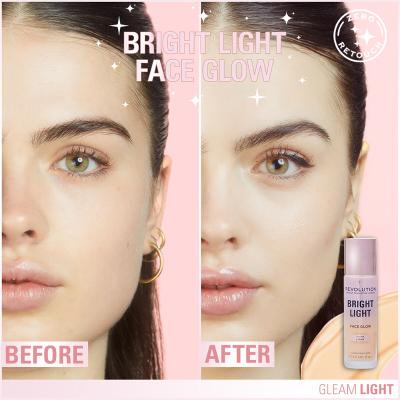 Makeup Revolution London Bright Light Face Glow Puder za ženske 23 ml Odtenek Gleam Light