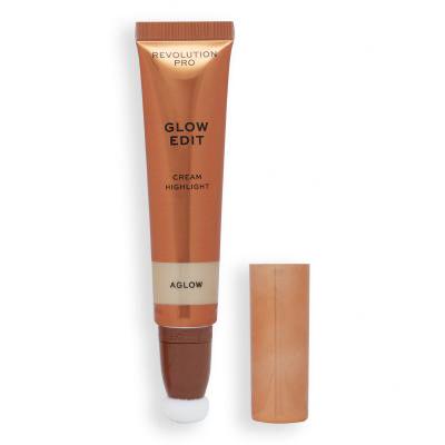 Revolution Pro Glow Edit Cream Highlighter Osvetljevalec za ženske 15 ml Odtenek Aglow