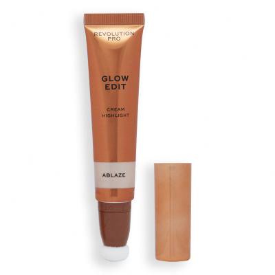 Revolution Pro Glow Edit Cream Highlighter Osvetljevalec za ženske 15 ml Odtenek Ablaze