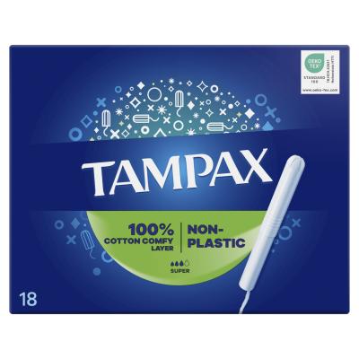 Tampax Non-Plastic Super Tampon za ženske Set