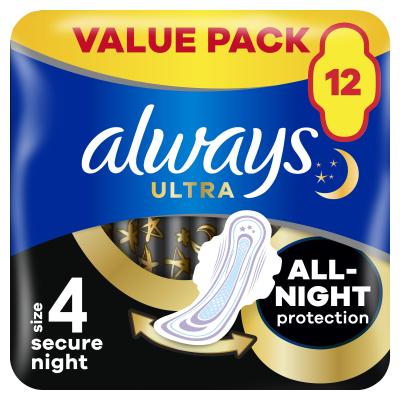Always Ultra Secure Night Higienski vložek za ženske Set