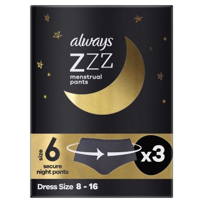 Always Zzz Menstrual Pants Menstrualne hlačke za ženske Set