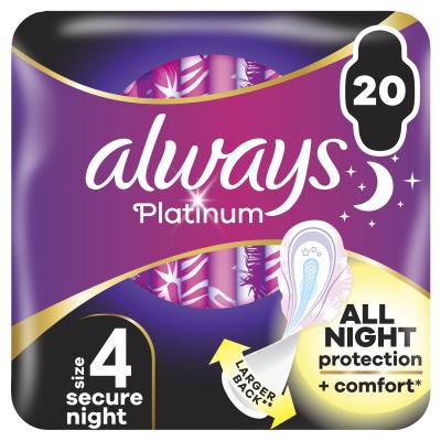 Always Platinum Secure Night Higienski vložek za ženske Set