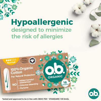 o.b. Organic Normal Tampon za ženske Set