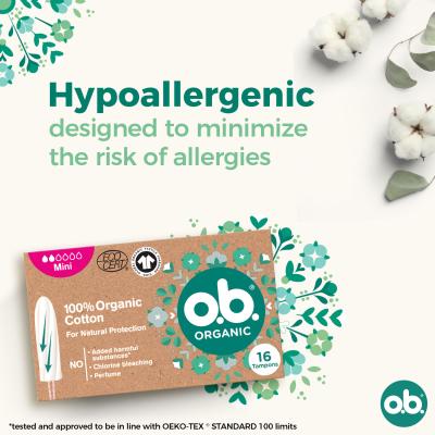 o.b. Organic Mini Tampon za ženske Set