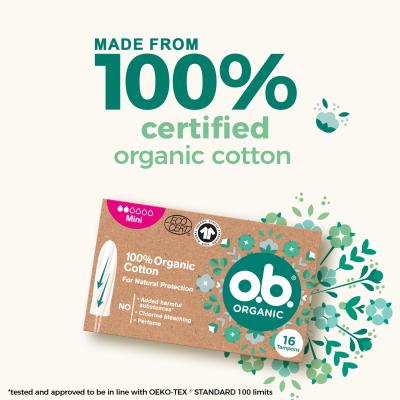 o.b. Organic Mini Tampon za ženske Set