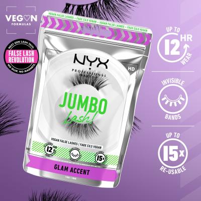 NYX Professional Makeup Jumbo Lash! Glam Accent Umetne trepalnice za ženske 1 kos