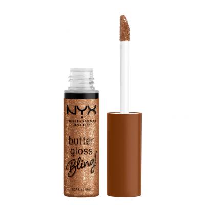 NYX Professional Makeup Butter Gloss Bling Glos za ustnice za ženske 8 ml Odtenek 04 Pay Me In Gold