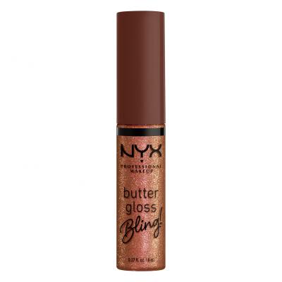 NYX Professional Makeup Butter Gloss Bling Glos za ustnice za ženske 8 ml Odtenek 08 HU$TLA