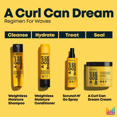 Matrix A Curl Can Dream Scrunch N&#039; Go Defining Spray Nega brez izpiranja za ženske 250 ml