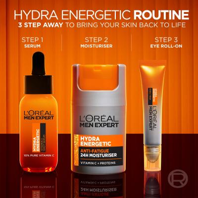 L&#039;Oréal Paris Men Expert Hydra Energetic Vitamin C Shot Serum Serum za obraz za moške 30 ml