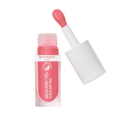 BOURJOIS Paris Healthy Mix Clean &amp; Vegan S.O.S Lip Oil Olje za ustnice za ženske 4,5 ml Odtenek 4 Pink Passion