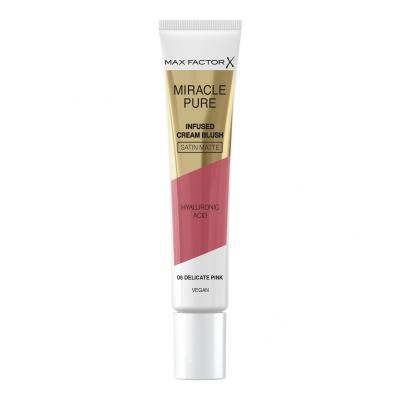 Max Factor Miracle Pure Infused Cream Blush Rdečilo za obraz za ženske 15 ml Odtenek 05 Delicate Pink