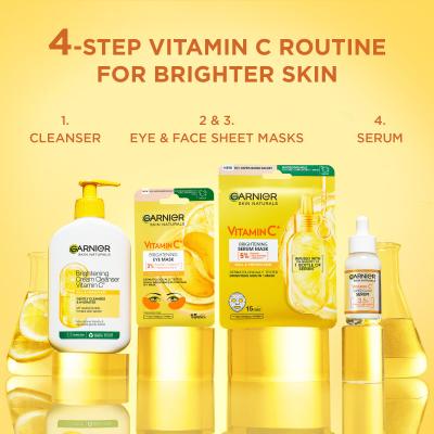 Garnier Skin Naturals Vitamin C Brightening Eye Mask Maska za področje okoli oči za ženske 1 kos