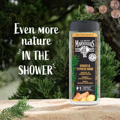 Le Petit Marseillais Ginger &amp; Cypress Wood Gel za prhanje za moške 400 ml