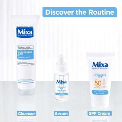 Mixa Hyaluronic Acid + Squalane Anti-Dryness Comfort Cleanser Čistilni gel za ženske 150 ml