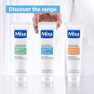 Mixa Hyaluronic Acid + Squalane Anti-Dryness Comfort Cleanser Čistilni gel za ženske 150 ml