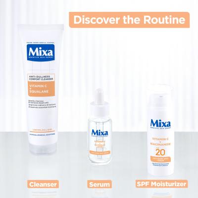 Mixa Vitamin C+ Squalane Anti-Dullness Comfort Cleanser Čistilni gel 150 ml