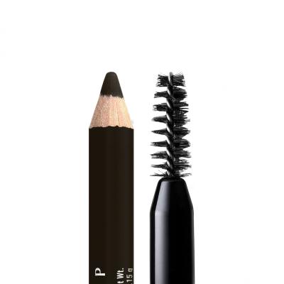 NYX Professional Makeup Powder Louder Brow Pencil Svinčnik za obrvi za ženske 1,15 g Odtenek 09 Black