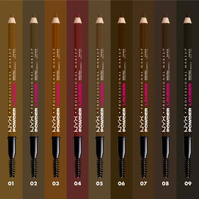 NYX Professional Makeup Powder Louder Brow Pencil Svinčnik za obrvi za ženske 1,15 g Odtenek 04 Black Cherry