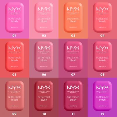 NYX Professional Makeup Buttermelt Blush Rdečilo za obraz za ženske 5 g Odtenek 01 My Butta Half