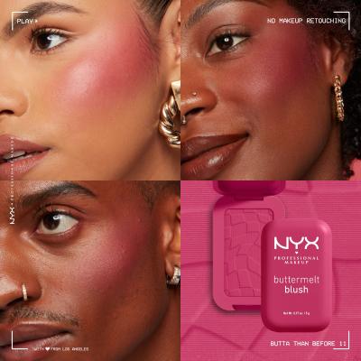 NYX Professional Makeup Buttermelt Blush Rdečilo za obraz za ženske 5 g Odtenek 11 Butta Than Before