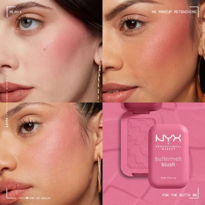 NYX Professional Makeup Buttermelt Blush Rdečilo za obraz za ženske 5 g Odtenek 06 For The Butta