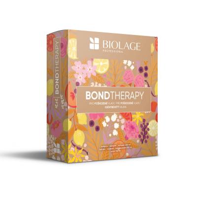 Biolage Bond Therapy Darilni set šampon Bond Therapy 250 ml + balzam Bond Therapy 200 ml + gladilna krema brez izpiranja Bond Therapy Smoothing Leave-In Cream 150 ml