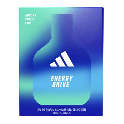 Adidas Vibes Energy Drive Darilni set parfumska voda 100 ml + gel za prhanje 100 ml