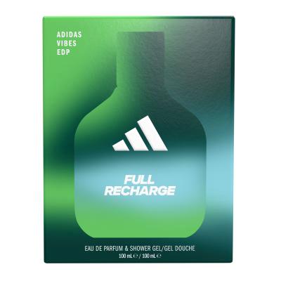 Adidas Vibes Full Recharge Darilni set parfumska voda 100 ml + gel za prhanje 100 ml