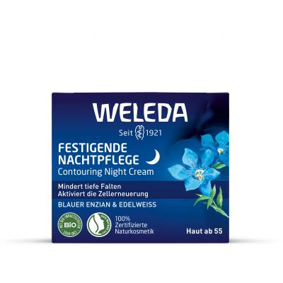 Weleda Blue Gentian &amp; Edelweiss Contouring Night Cream Nočna krema za obraz za ženske 40 ml