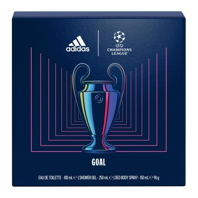 Adidas UEFA Champions League Goal Darilni set toaletna voda 100 ml + gel za prhanje 250 ml + deodorant 150 ml