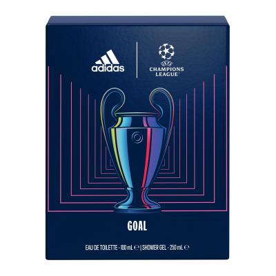 Adidas UEFA Champions League Goal Darilni set toaletna voda 100 ml + gel za prhanje 250 ml