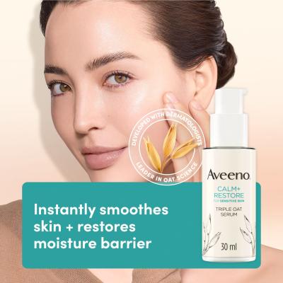 Aveeno Calm + Restore Triple Oat Serum Serum za obraz 30 ml