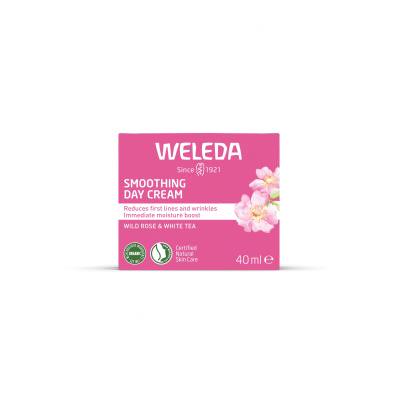 Weleda Wild Rose &amp; White Tea Smoothing Day Cream Dnevna krema za obraz za ženske 40 ml