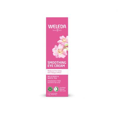 Weleda Wild Rose &amp; White Tea Smoothing Eye Cream Krema za okoli oči za ženske 12 ml