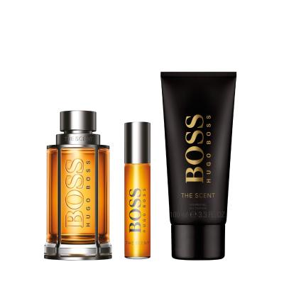 HUGO BOSS Boss The Scent SET1 Darilni set toaletna voda 100 ml + toaletna voda 10 ml + gel za prhanje 100 ml