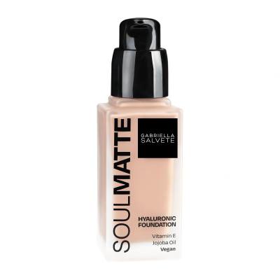 Gabriella Salvete Soulmatte Hyaluronic Foundation Puder za ženske 30 ml Odtenek 01N Porcelain Neutral