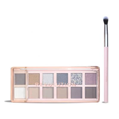 Makeup Revolution London The Smokey Icon Gift Set Darilni set paletka senčil za oči 8,4 g + čopič za senčila za oči