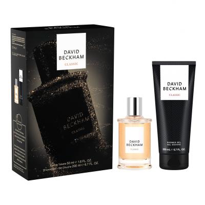 David Beckham Classic Darilni set toaletna voda 50 ml + gel za prhanje 200 ml